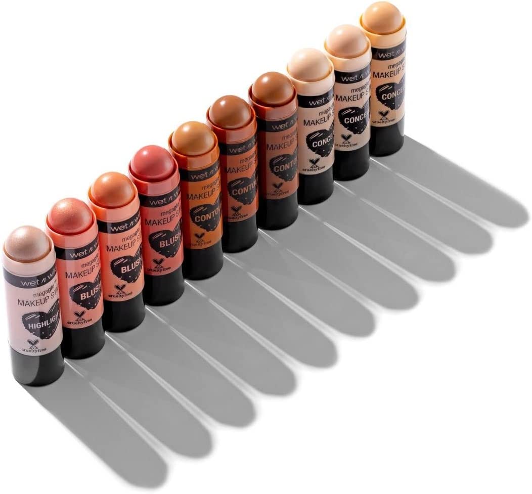 Wet n Wild MegaGlo Blush Stick Conceal & Contour, Peach Bums| Shimmer | Blush Makeup Multistick | For Cheeks | Cream - Image 7
